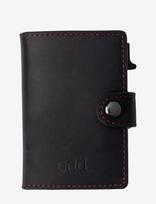 Edd. - Rfid Leather/Alu Card Holder - Kortelių dėklas - Juoda