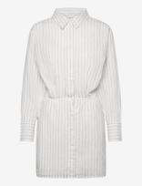 Gina Tricot - Linen Blend Shirt Dress - Trumpa suknelė - Balta