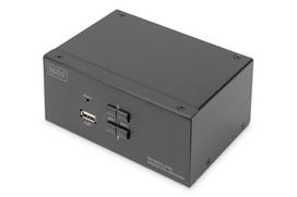 Serveris – kiti priedai Digitus  KVM Switch, 2-Port, Dual Display, 4K, DisplayPort | DS-12862