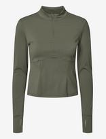 Rethinkit Studios - Butter Soft Half Zip True To Body - Megztinis - Chaki spalva