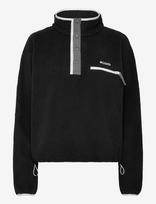 Columbia Sportswear - Helvetia Ii Cropped Half Snap Fleece - Sportiniai flisiniai ir viduriniai sluoksniai - Juoda