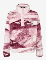 Columbia Sportswear - Helvetia Ii Printed Cropped Half Snap - Flisiniai ir apatiniai megztiniai - Rožinė