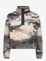 Columbia Sportswear - Helvetia Ii Printed Cropped Half Snap - Flisiniai ir apatiniai megztiniai - Pilka