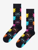 Happy Socks - Cat Sock - Įprastos kojinės - Juoda