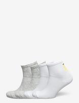 Lindex - Sock High Ankle 4P Placed Citr - Futbolo kojinės iki kulkšnių - Balta
