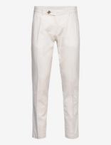 Lindbergh - Linen Club Pants - Klasikinės kelnės - Balta