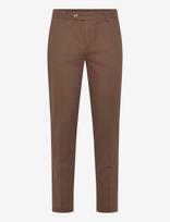Lindbergh - Linen Club Pants - Klasikinės kelnės - Ruda