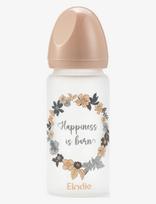 Elodie Details - Glass Feeding Bottle - Blue Garden Light - Kūdikių buteliukas - Rožinė