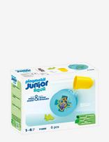 PLAYMOBIL - Junior Aqua Water Wheel With Baby Shark - 71688 - Vonios žaislai - Marga / raštuota