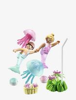 PLAYMOBIL - Mermaid Kids With Jellyfish - Playmobil Princess Magic - Marga / raštuota
