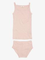 Copenhagen Colors - Pointelle Heart Underwear Set - Apatinių drabužių komplektas - Rožinė