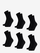 Danish Endurance - Bamboo Crew Socks 6-Pack - Įprastos kojinės - Juoda