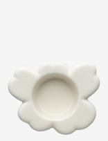 Marimekko Home - Unikko Tealight Holder 10X3Cm - Žvakių laikiklis - Balta