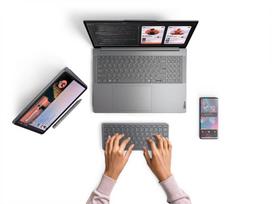 Kompiuterio klaviatūra Lenovo  Accessories Multi-Device Wireless Keyboard (US-ENG) |   Tab Keyboard Olympia |  Multi-Device Wireless Keyboard  (US-ENG) | Luna Grey | Standard | Wireless | English | USB-C and Bluetooth