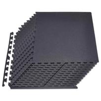 Mankštos kilimėlių rinkinys VEVOR HRD-XJD6614-24BK, 24 vnt, 60 × 60 × 1,4 cm