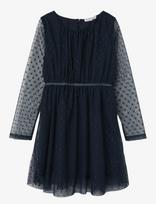 Name It - Nkfvabos Ls Dress Noos - Proginė suknelė - Tamsiai mėlyna