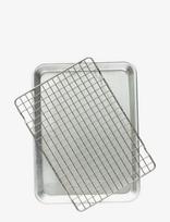 Nordic Ware - Nordic Ware Nordic Ware Naturals Quarter Sheet With Rack - Orkaitės indas - Sidabro