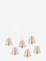 Broste Copenhagen - Chime Bell Ornaments - Kalėdiniai žaisliukai ir eglutės aksesuarai - Kreminė spalva