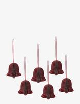 Broste Copenhagen - Chime Bell Ornaments - Kalėdiniai žaisliukai ir eglutės aksesuarai - Raudona