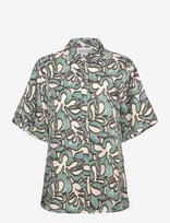 Malina - Gia Printed Short Sleeve Shirt - Lininiai marškiniai - Marga / raštuota