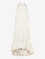 Malina - Sabrina Halterneck Ruffled Midi Dress - Iki kelių ir midi suknelės - Kreminė spalva
