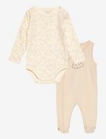 Fixoni - Body Ls W.romper - Bodžių rinkinys - Kreminė spalva