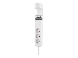 Jungikliai ir lizdai NEOMOUNTS  DS22-840WH6 Desk socket with clamp and USB-C and USB-A ports - Quick charging |