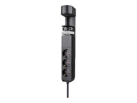 Jungikliai ir lizdai NEOMOUNTS  DS22-840BL6 Desk socket with clamp and USB-C and USB-A ports - Quick charge |