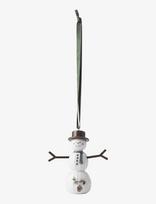 Kähler - Hammershøi Christmas Snowman Hanging Variant H9.5 White W. Deco - Kalėdiniai žaisliukai ir eglutės aksesuarai - Balta