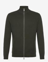 Selected - Slmdane Ls Knit Reg Struc Full Zip Noos - Megztinis su užtrauktuku - Chaki spalva