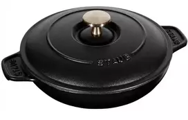 Apvalus kepimo indas su dangčiu STAUB 40509-579-0 - juodas