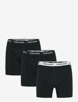Björn Borg - Cotton Stretch Boxer 3P - Bokseriai - Juoda