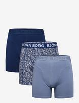 Björn Borg - Cotton Stretch Boxer 3P - Bokseriai - Marga / raštuota