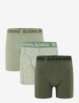 Björn Borg - Cotton Stretch Boxer 3P - Bokseriai - Marga / raštuota