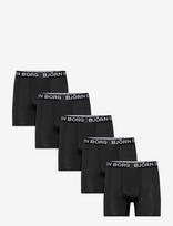 Björn Borg - Sports Microfiber Boxer 5P - Sportiniai bokser šortai - Juoda