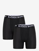 Björn Borg - Sports Microfiber Boxer 2P - Sportiniai bokser šortai - Juoda