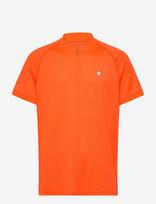 Björn Borg - Ace Zip Polo Shirt - Sportiniai marškinėliai - Oranžinė