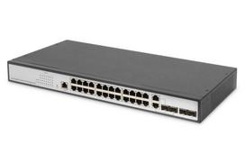 Serveris – kiti priedai Digitus  24-Port Gigabit Switch | DN-80221-3 | Managed L2 | Desktop/Wall-mountable
