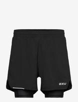 2XU - Aero Mesh 2-In-1 5 Inch Shorts - Treniruočių šortai - Juoda