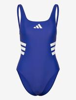 Adidas Sportswear - 3S Uback Suit - Sportinis maudymosi kostiumėlis - Mėlyna