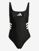 Adidas Sportswear - 3S Uback Suit - Sportinis maudymosi kostiumėlis - Juoda