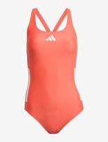 Adidas Sportswear - 3S Bld Swimsuit - Sportinis maudymosi kostiumėlis - Oranžinė
