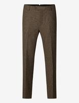 Selected - Slmslim-Reed Wool Trs Noos - Klasikinės kelnės - Ruda