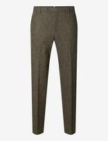 Selected - Slmslim-Reed Wool Trs Noos - Klasikinės kelnės - Ruda