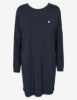 Missya - Softness Ls Night Dress - Naktiniai marškiniai - Tamsiai mėlyna