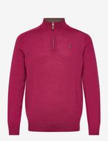 Morris - Merino John Zip - Megztinis su užtrauktuku - Rožinė