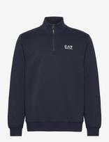 EA7 - Sweatshirt - Megztinis su užtrauktuku - Tamsiai mėlyna