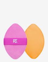Real Techniques - Real Techniques 2 In 1 Miracle Powder Puff - Kempinės ir aplikatoriai - Nude