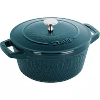 Staub apvalus ketaus puodas - 2,3 ltr, jūrinis