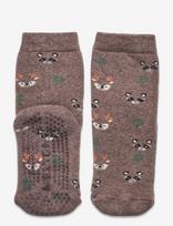 Melton - Forest Sock Anti-Slip Let's Go - Neslystančios kojinės - Ruda